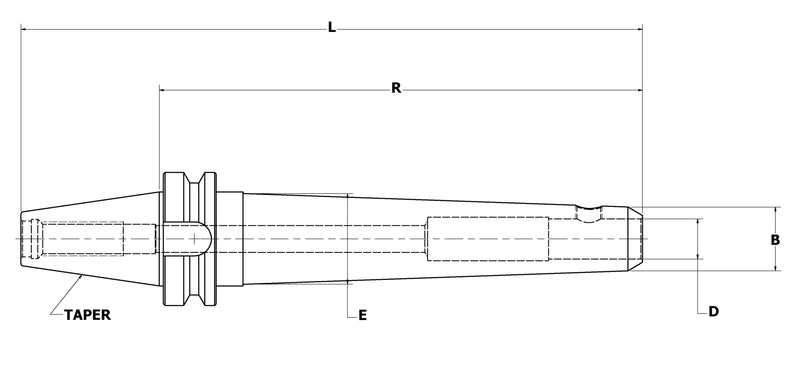 BT-40 Metric End Mill Extension extra image