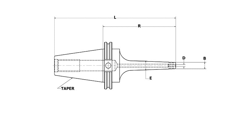 CAT-40 Metric DIN Shank Tap Driver extra image